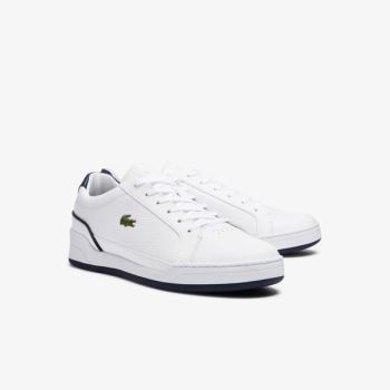 Lacoste Challenge Leather Sneakers Pánské - Tenisky Bílé / Tmavě Blankyt | CZ-HP8iYY